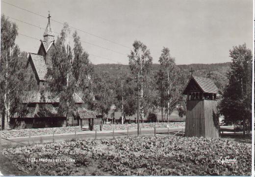 Bilde av Heddal stavkirke.