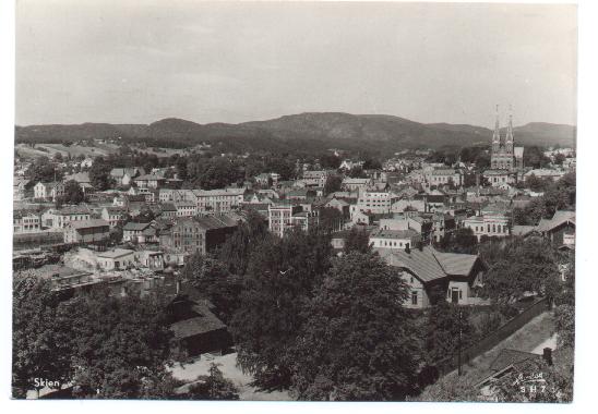 Skien sett fra Fylkesmuset